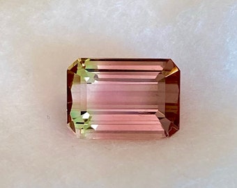 Natural Exceptional Gem Quality Bi-Color Tourmaline 7.09carats, Loose Natural Tourmaline, Genuine Tourmaline, October Birthstone