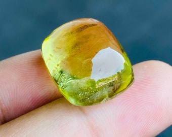 27.35CTS! Natural Beryl cushion shape cabochon. Unheated beryl gems. Rare & unique