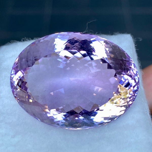 Huge! 100CTS Pink Amethyst Flawless sparkly gem piece / Natural Amethyst Oval cut / Untreated stone