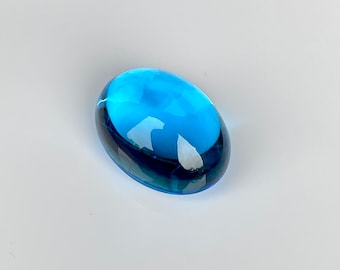 Swiss Blue topaz 14.63CTS, Natural swiss blue topaz Cabochon.