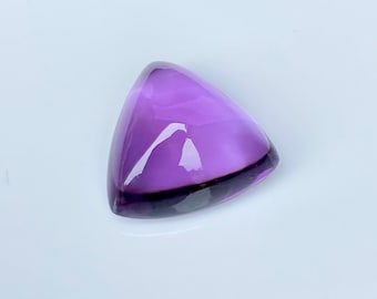 Amethyst 13.38CTS, Natural Amethyst triangle shape Cabochon.