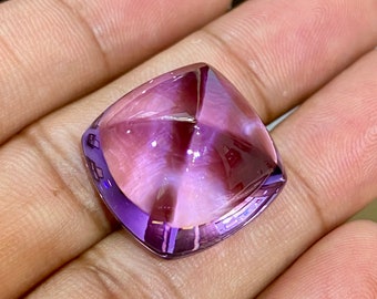 Sugarloaf! 46CTS Amethyst, Genuine, Medium Purple, Huge, Internally Flawless clean Gem-Quality gemstone