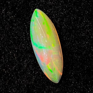 Fire! 14.70CTS Natural Opal large marquise, Ethiopian Origin, welo multi fire Opal.