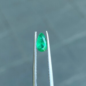 100% Genuine Emerald pear cut from Zambia.