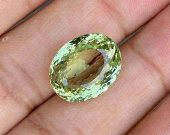 Mint Green Tourmaline, 12.18ct, 15.5 X12.3MM Oval , Loose Tourmaline Gemstone, Natural Green Tourmaline Loose Stone, Afghanistan