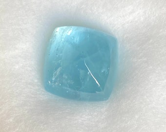 33.90CTS SUGARLOAF Aquamarine cabochon, Untreated, Nigeria origin, Gorgeous stone