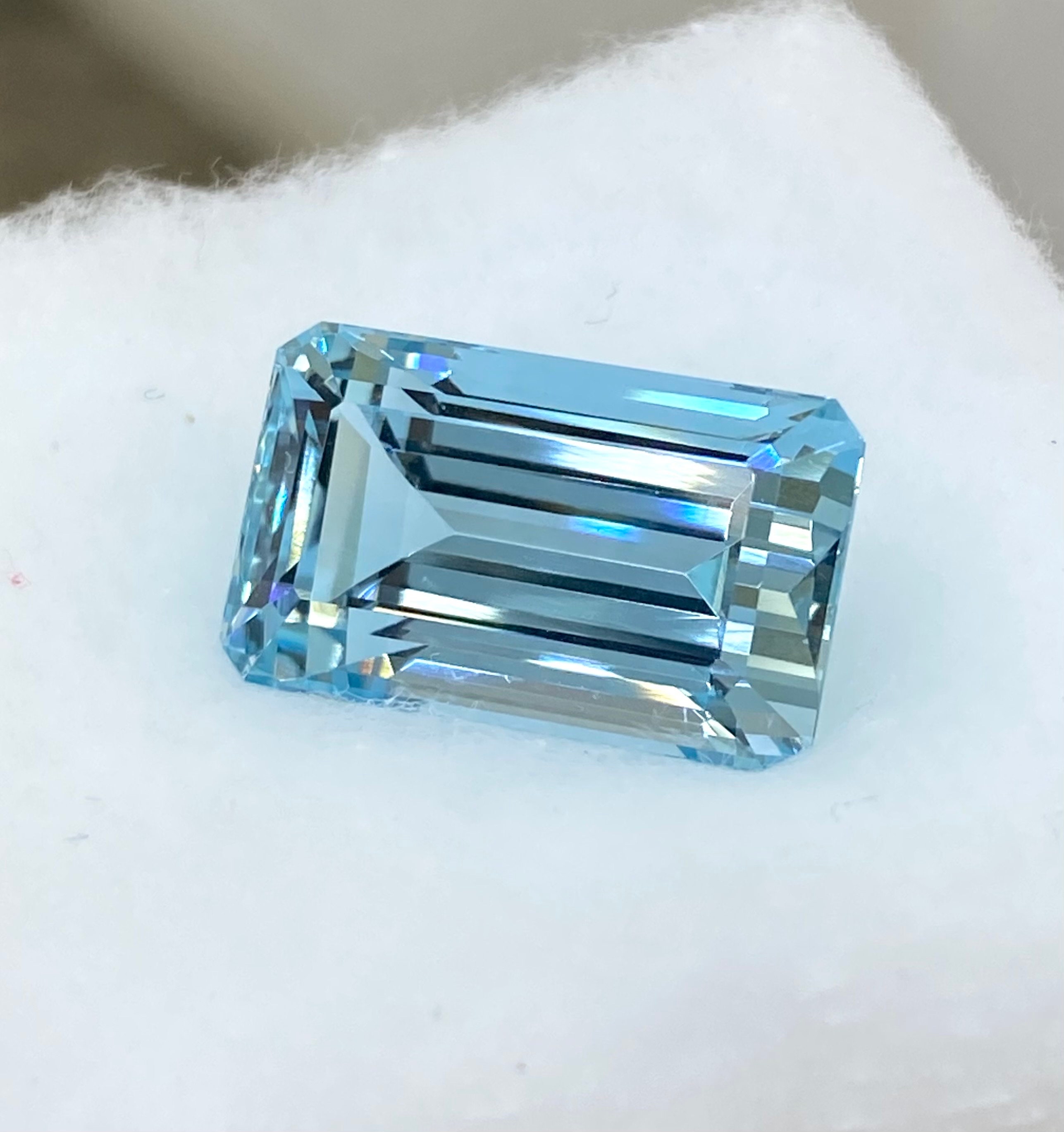 Gem Quality! 15.96CT Natural Aquamarine, Santa Maria Blue Color