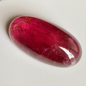 49.60CT Rubellite Cabochon Candy, AAA+ Natural Top Red Tourmaline  High end  Engagement Ring, Pendant Set
