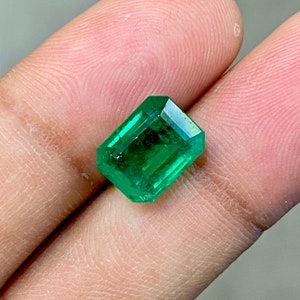4.24CTS äthiopischer Smaragd. Natürlicher lebendiger grüner Smaragd für Ring. Verlobungsring