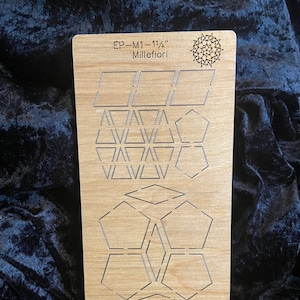 English Paper Piecing cutting dies:   Millefiori 1 1/4 inch (Sizzix, Cuttlebug, Cut&#39;Em Easy, Love2Craft)