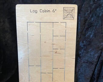 Matrices de coupe: Bloc de 6 pouces Log Cabin (Sizzix, Cuttlebug, Cut’Em Easy, Love2Craft, Spellbinder)