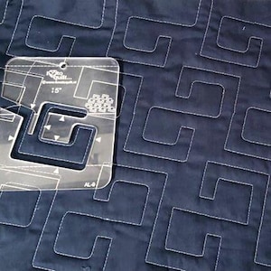 High shank Quilting Ruler:  All over- AL 9