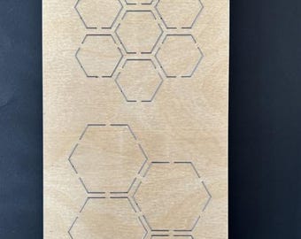 Troqueles de corte para paper piecing en inglés: hexágono de 3/4 de pulgada y 1 1/4 de pulgada (Sizzix, Cuttlebug, Cut'Em Easy, Spellbinder)