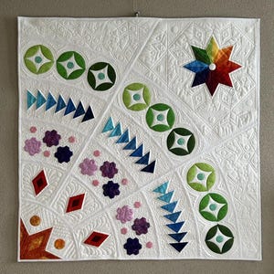 Around The Star : Quilt as you go quilt pattern