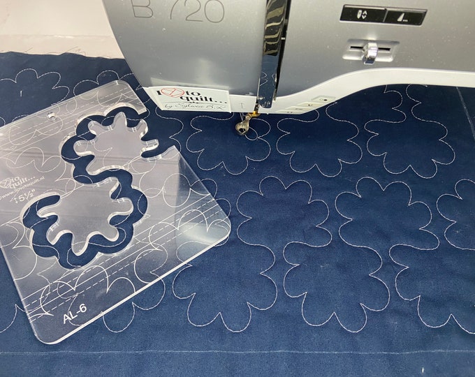 Feather Quilting Ruler, Longarm or Sit Down Quilting, Free Motion, 75% ...