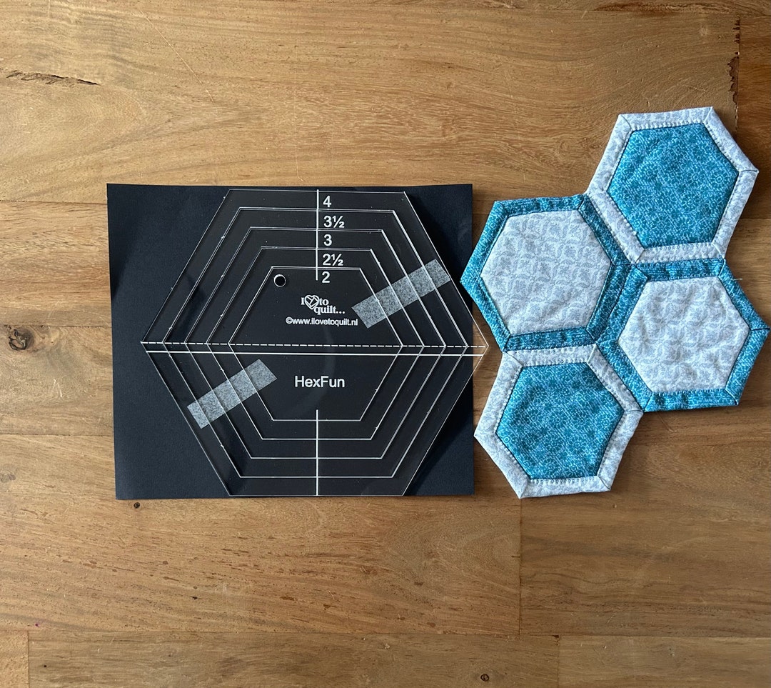Hexfun Quilt as You Go Hexagon Templates 2 Inch4 Inch Etsy
