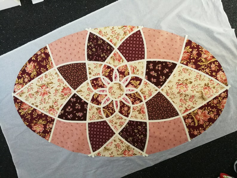 Sunny Dream Tablerunner Pattern Stained Glass Technique Etsy