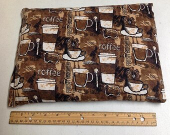 Microwavable Large Corn Bag 13 x 9 Pictured. Other sizes available. FAST Shipping. Can be used Hot or Cold. Coffee