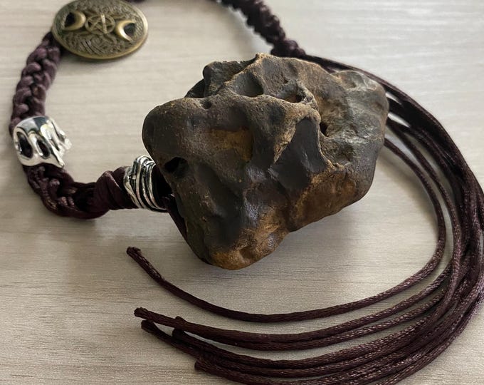 Hag Stone Raven and Tree of Life Pentacle Talisman: Protection Amulet ...