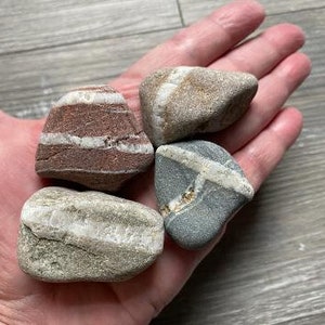 FOUR (4) Wishing Rocks, 6.3 oz. Good Luck Stones, Wish Rocks, Lucky Rocks, Free Shipping