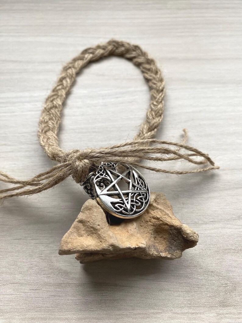 Hag Stone Pentacle Talisman Protection Amulet Altar Stone - Etsy