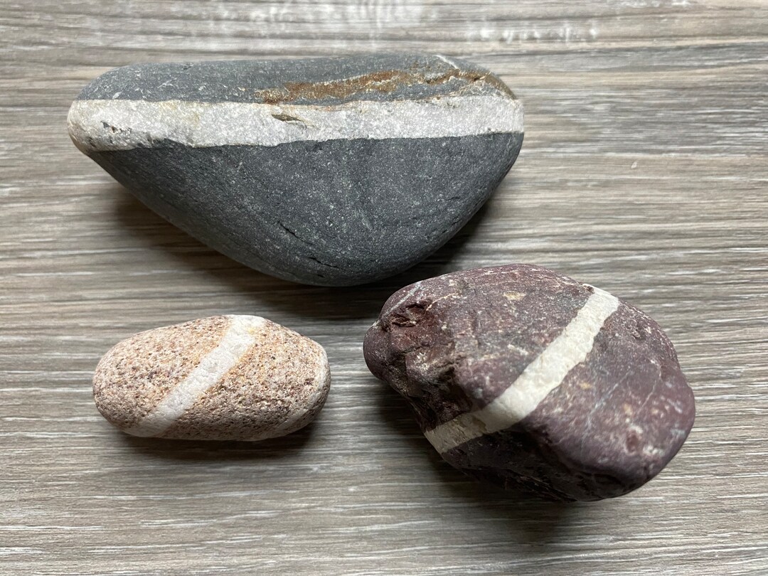 Luck Rocks THREE 3 Good Luck Rocks, 8.8 Oz., New England Wish Rocks, Wishing ...