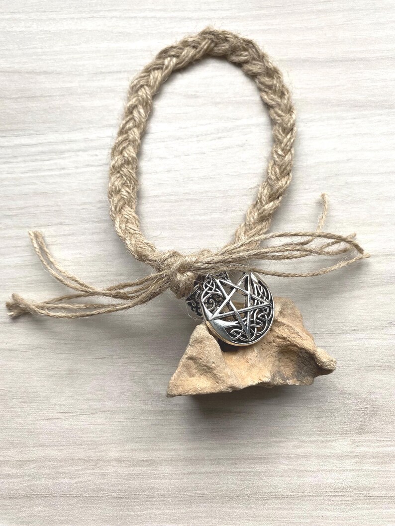 Hag Stone Pentacle Talisman Protection Amulet Altar Stone - Etsy
