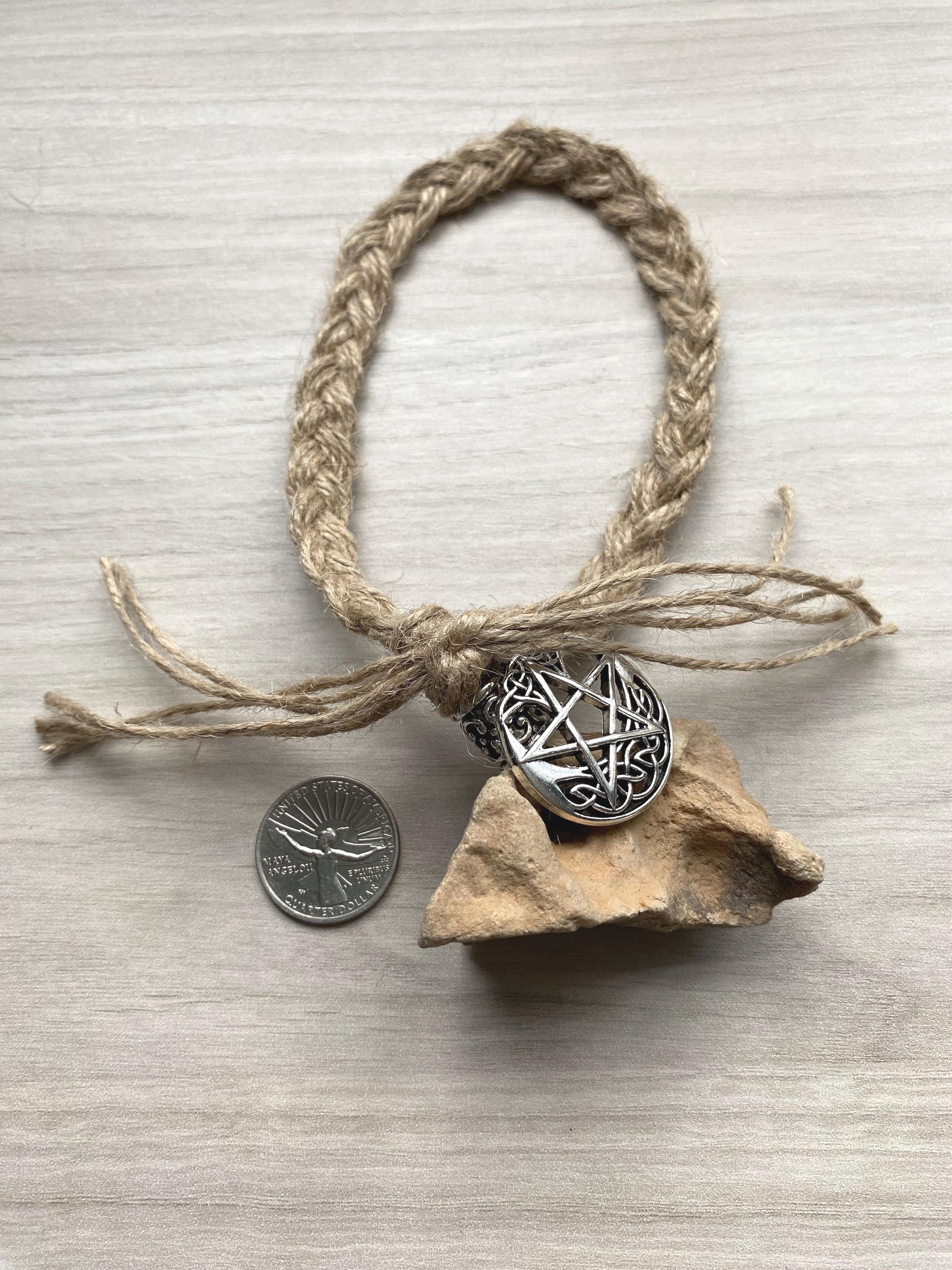 Hag Stone Pentacle Talisman Protection Amulet Altar Stone - Etsy