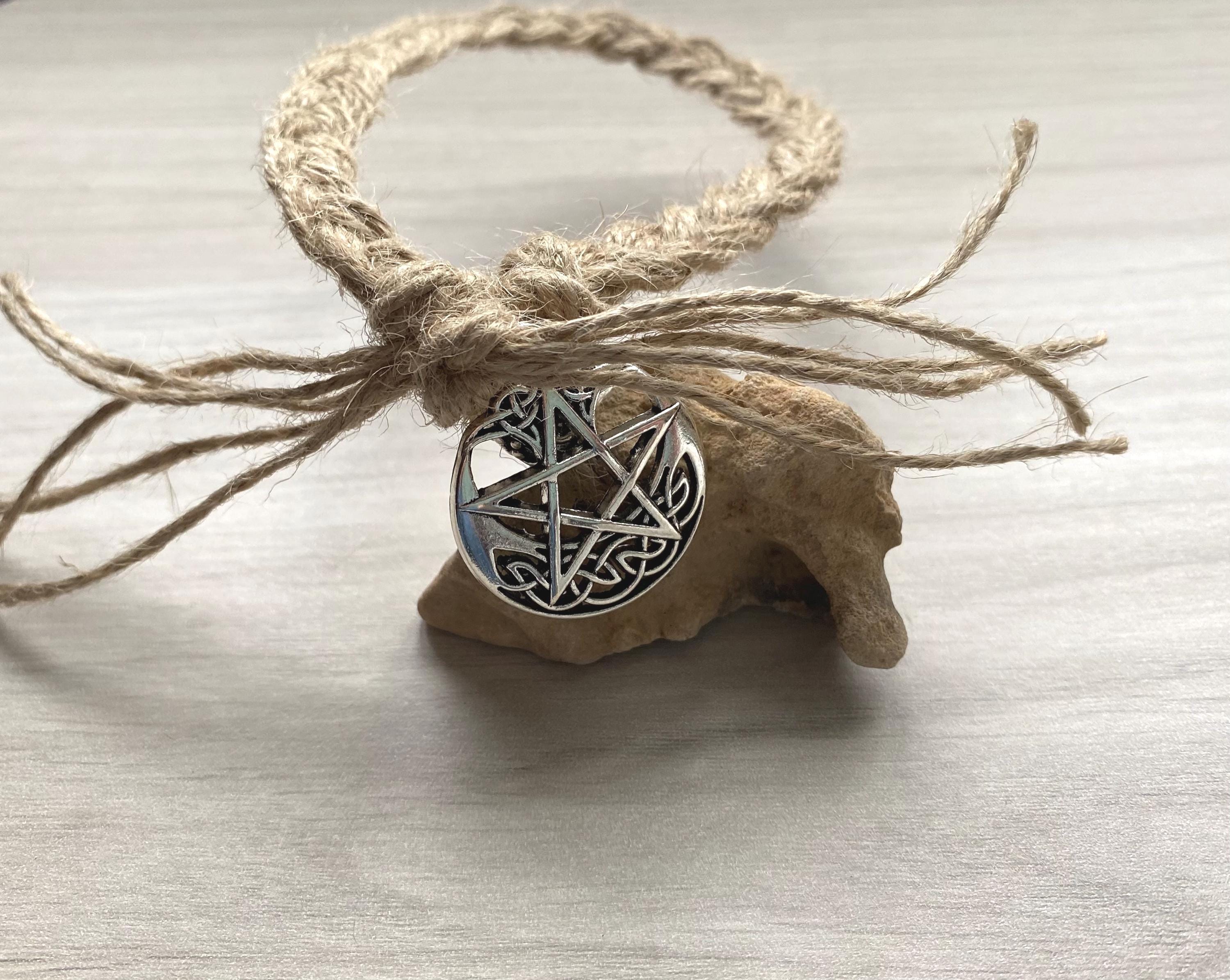 Hag Stone Pentacle Talisman Protection Amulet Altar Stone - Etsy