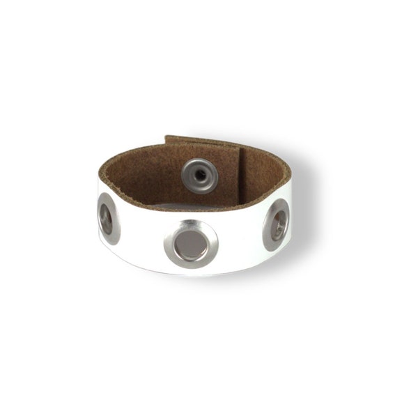 Lederarmand, Leather Bracelet, Nietenarmband