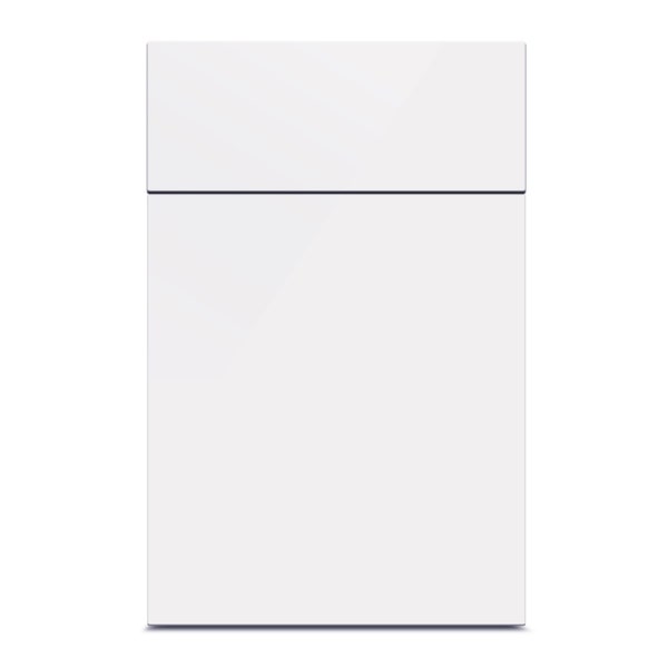 White High Gloss Replacement Kitchen Cabinet Doors and Drawers Fronts  -  Custom Cabinet Doors - Custom Size - Cut to Size