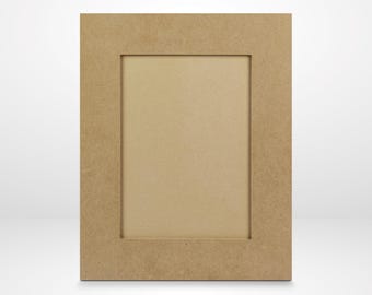 May include: A rectangular, light brown picture frame with a recessed inner border. The frame is made of a light-colored wood material and has a simple, clean design. The frame is designed to hold a rectangular image.