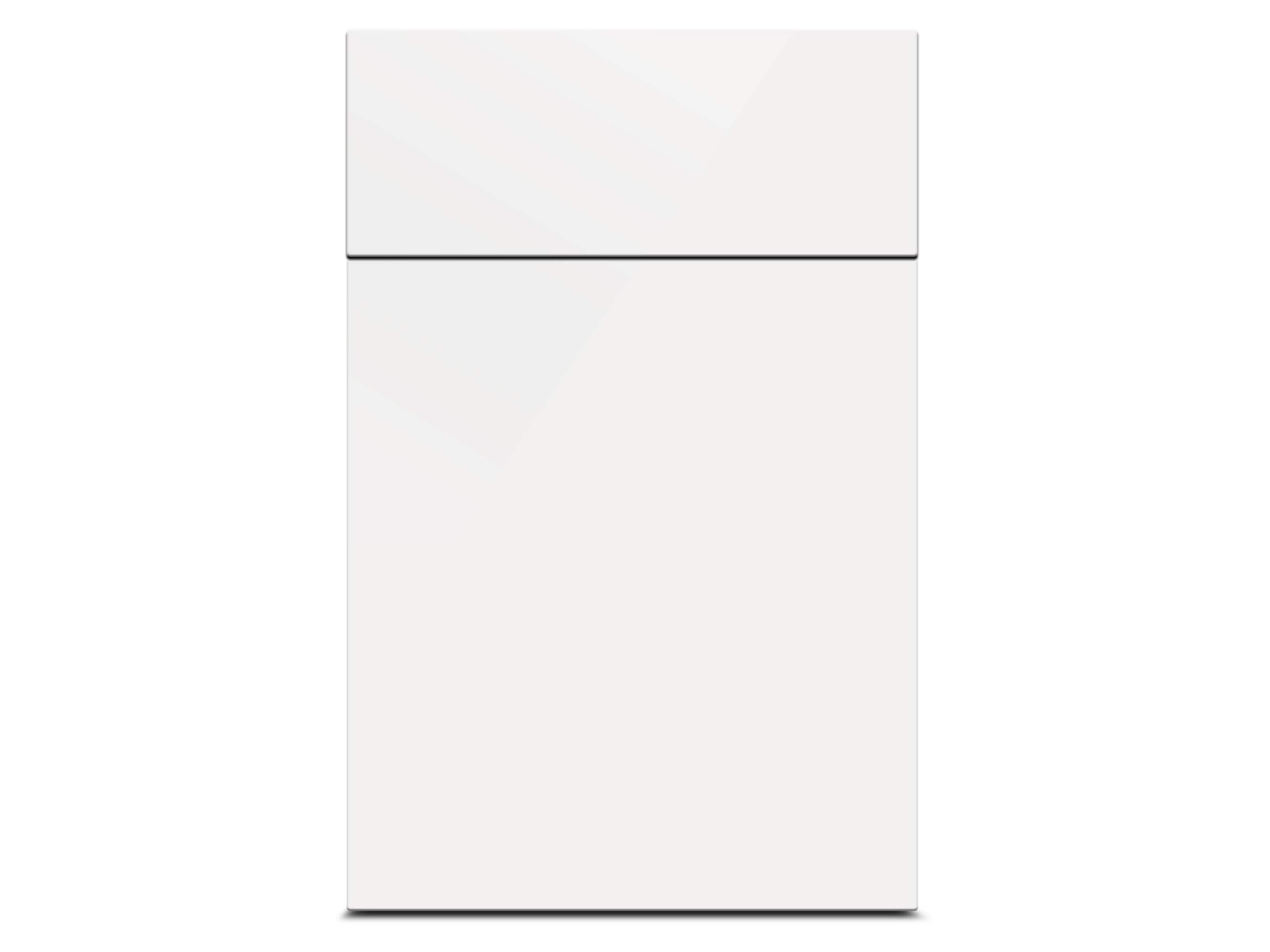 White High Gloss Cabinet Door - Custom Sized Replacement for Kitchen ...