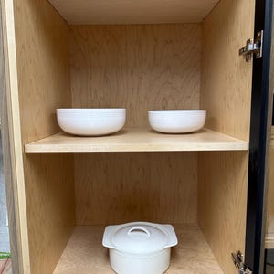 Custom Maple Cabinet Shelf - 3/4&quot; Plywood Shelves with Clear Finish - Replacement Shelves for Kitchen and Bathroom Cabinets & Closets