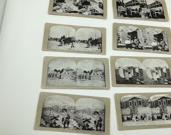 Tarjetas estereoscópicas del terremoto de Kingston de 1907 (Juego de 23/25): Historia de Jamaica