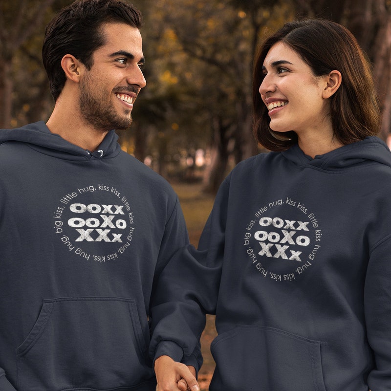 Love and kisses unicorn fuzzy hoodie main image 1