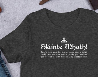 Slainte Mhath Scottish Toast - Unisex T-Shirt - Whisky Without the E