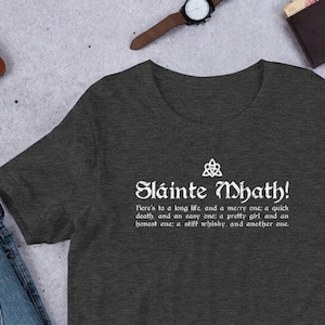 Slainte Mhath Scottish Toast - Unisex T-Shirt - Whisky Without the E