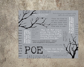 Citas de Edgar Allan Poe impresas o póster