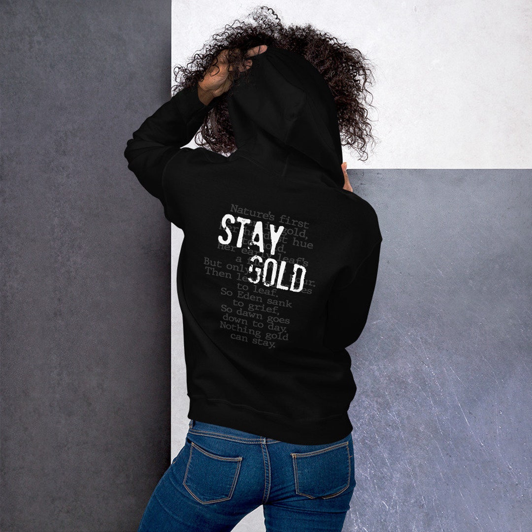 Stay Gold With Greaser Comb Outsiders Doublesided Unisex Hoodie Etsy