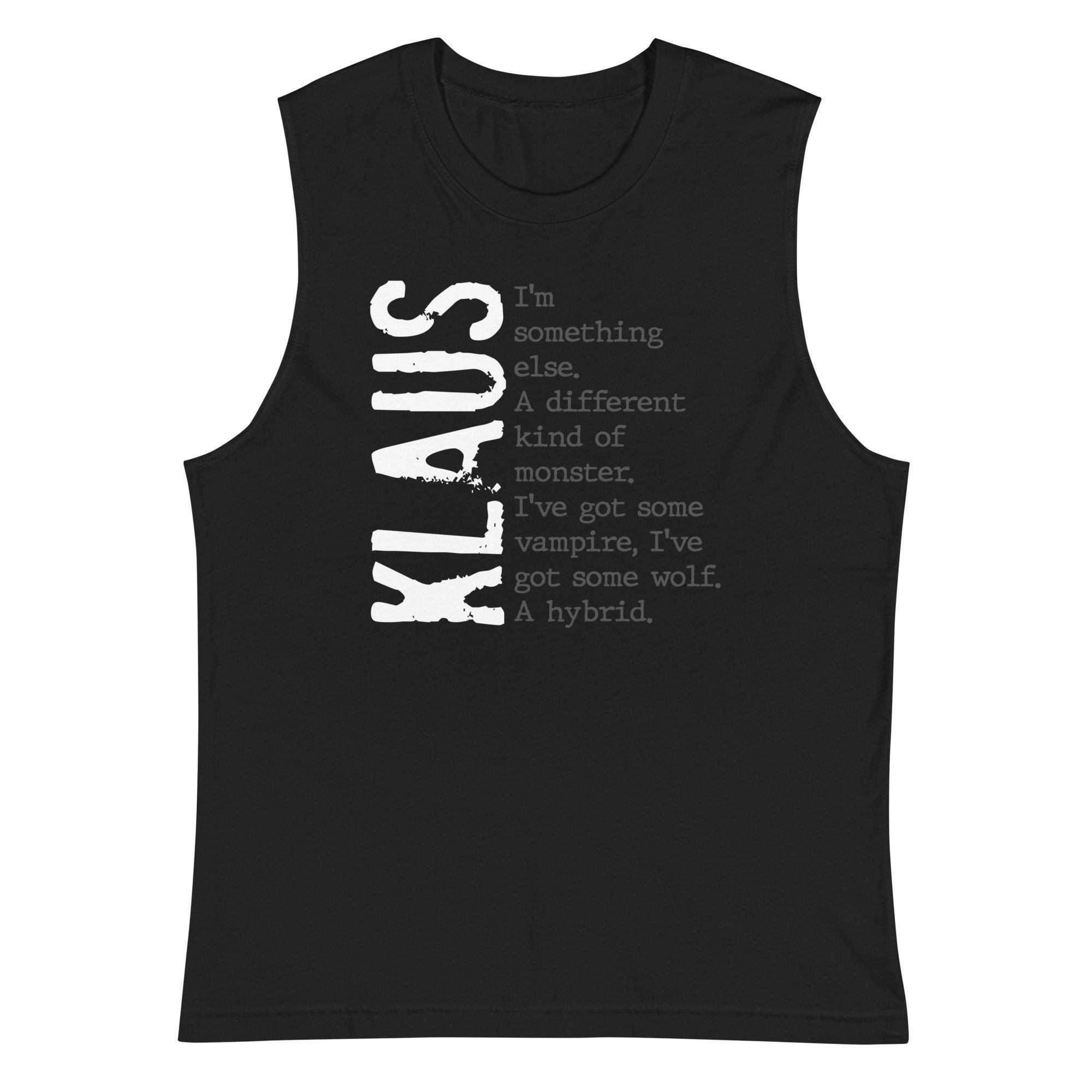 Klaus - The Originals - Hybrid Zitat Muskel Shirt - Etsy Österreich, image size:2000x2000