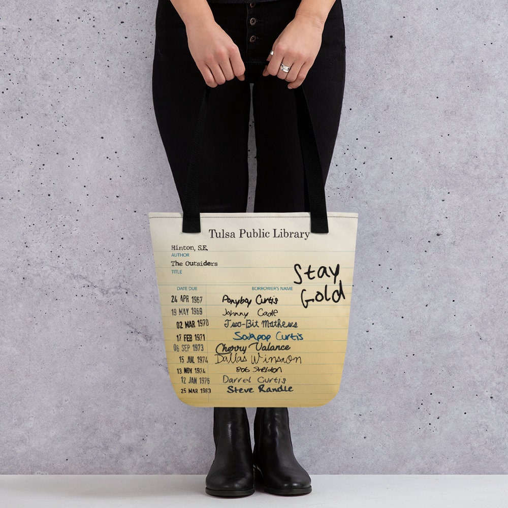 The Outsiders - Stay Gold Library Card - Tote Bag - Etsy