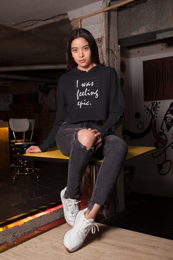 I Was Feeling Epic the Vampire Diaries Cropped Hoodie Etsy UK