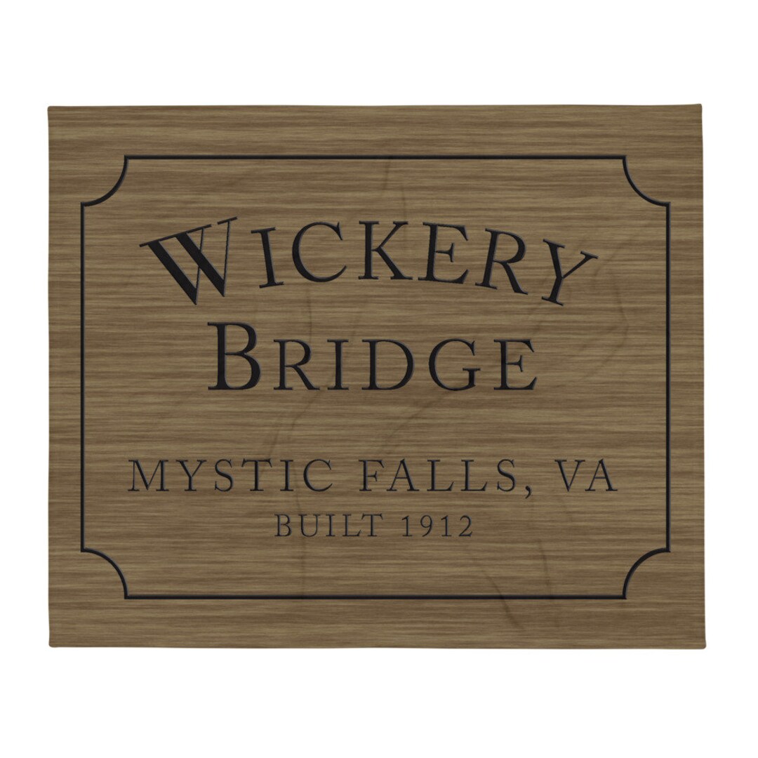 Wickery Bridge TVD Throw Blanket Etsy