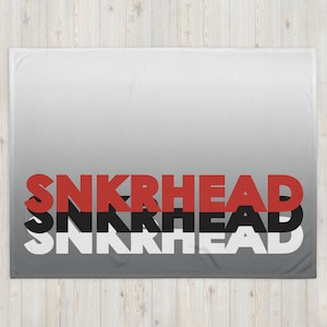 Sneakerhead (Red/Black) 60x80 Inch Throw Blanket