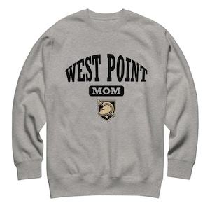 Sudadera de cuello redondo con licencia oficial de West Point Mom - Logotipo de los Army Black Knights