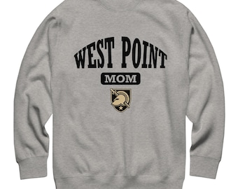 Sudadera de cuello redondo con el logotipo de los Caballeros Negros del Ejército, con licencia oficial de West Point Mom