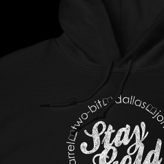 Stay Gold the Outsiders Unisex Black Hoodie Etsy UK