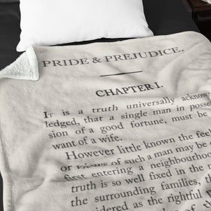 Pride and Prejudice Page 1 - Throw Blanket