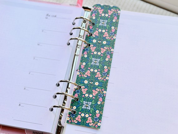 Planner Bookmark Filofax Bookmark Refillable Planner Planner Accessories  Planner Inserts Planner Refills Diary Planning 